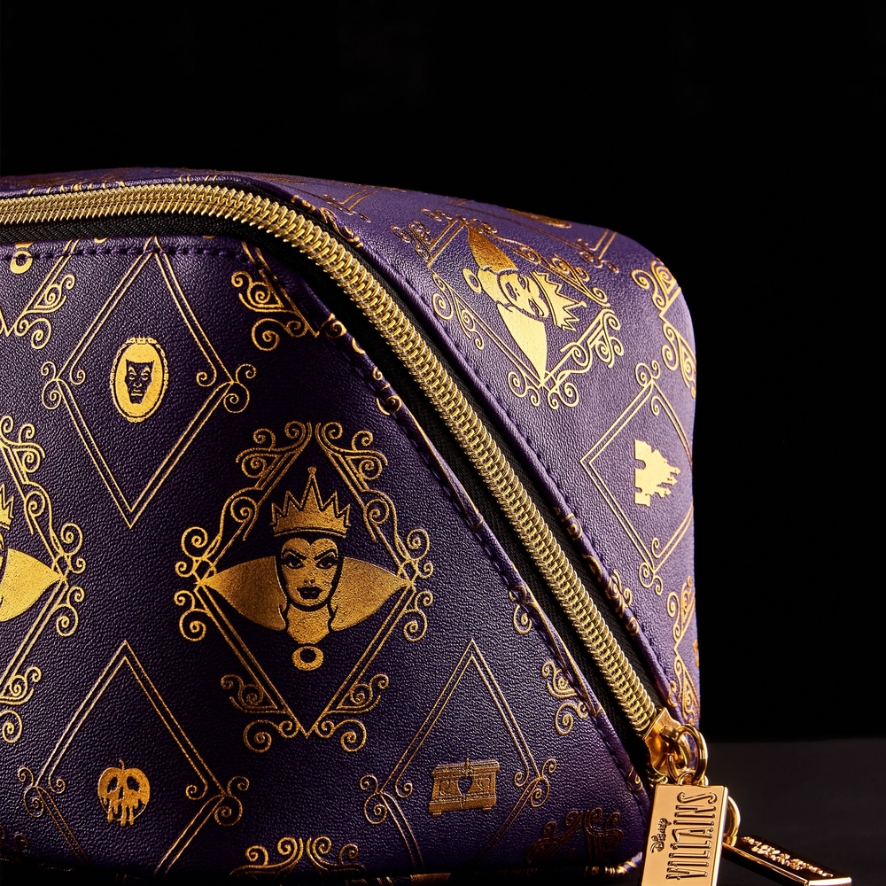 Disney Villains Evil Queen Purple and Gold Cosmetic Bag - Picture 4 of 4